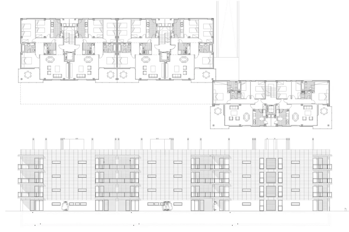Fauria Pujol Arquitectura. Bloque de vivienda plurifamiliar en Calonge