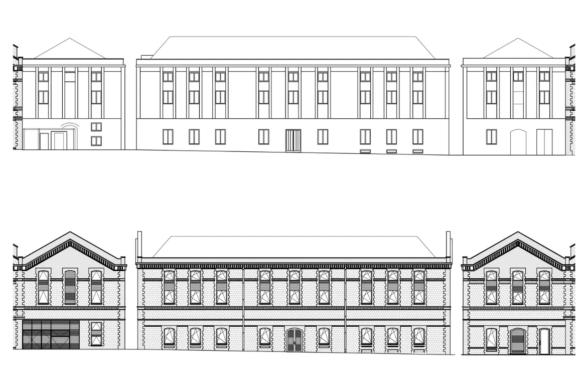 Fauria Pujol Arquitectura. Recuperación de las fachadas del edificio del Servei de Biblioteques